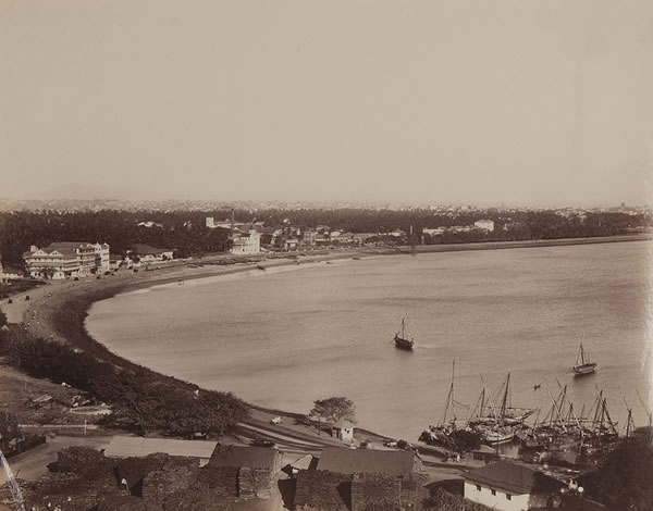 Panorma of Bombay (Mumbai) - 1870