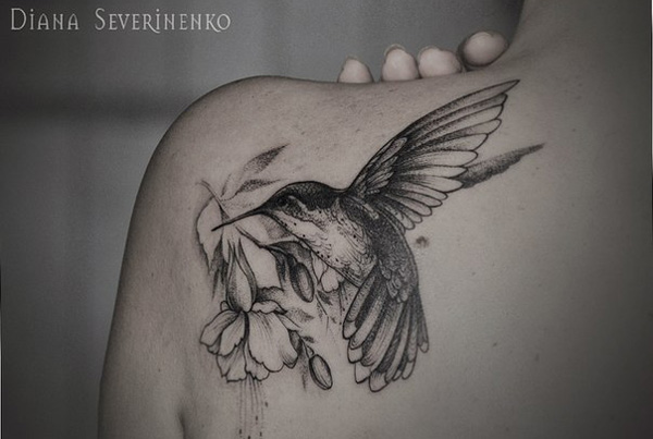 Тату колибри (71 фото) - значение татуировки, эскизы 