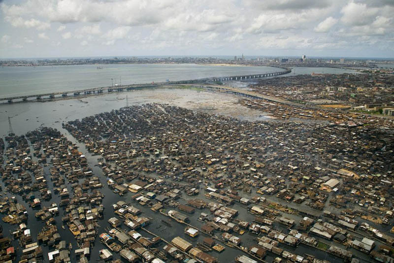 Трущобы Макоко, Лагосская лагуна, Нигерия