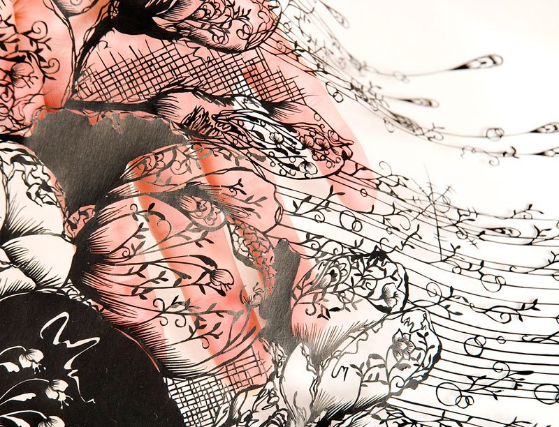 Лиричное и невесомое бумажное искусство Хины Аоямы