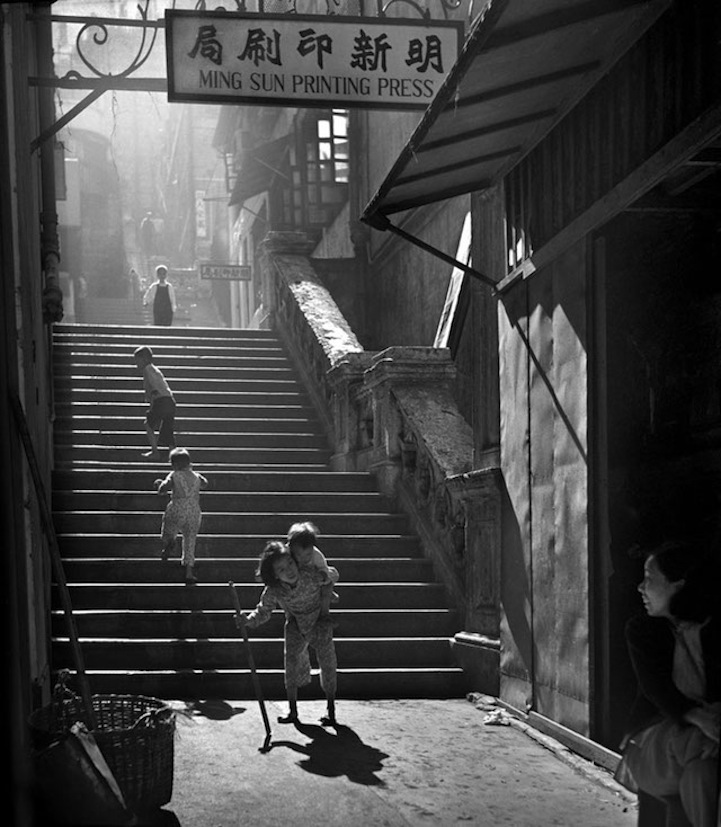Чёрно-белые ретро фотографии Гонконга 1950-х и 1960-х годов