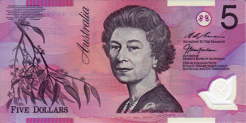 В возрасте 58 лет, Австралия, 5 долларов (1995)