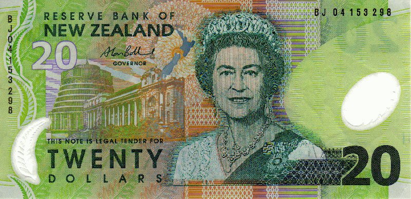 В возрасте 60 лет, Новая Зеландия, 20 долларов