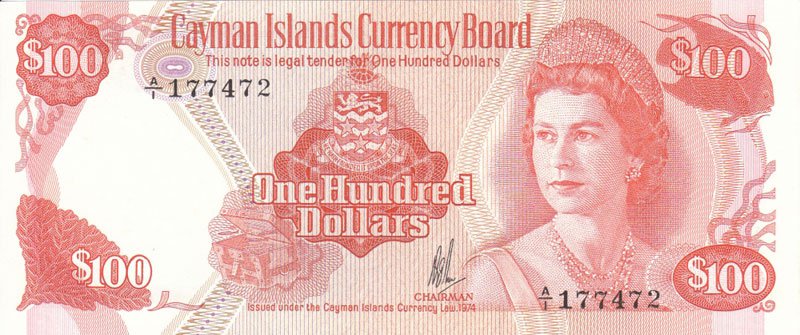 В возрасте 34 года, Каймановы Острова, 100 долларов (1974)