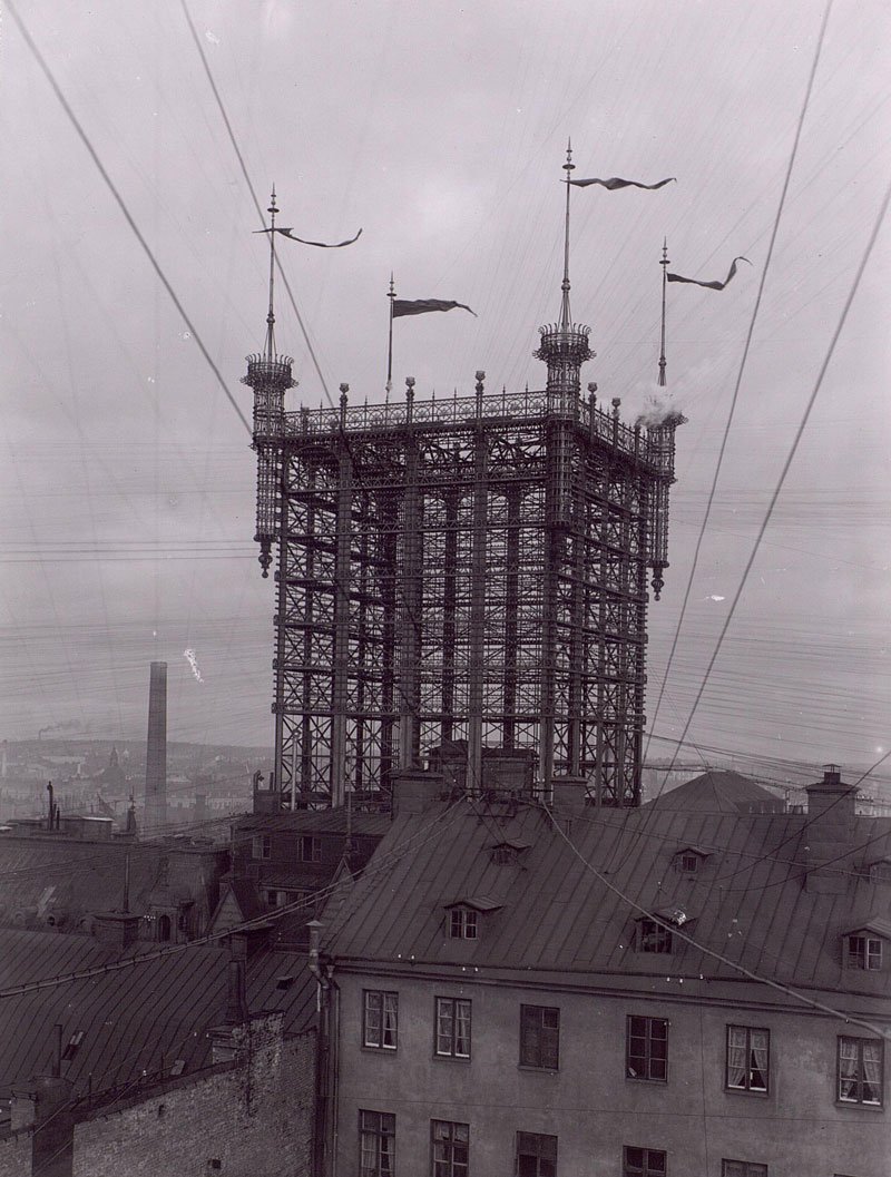 100 лет назад эта телефонная башня в Стокгольме соединяла 5000 телефонных линий
