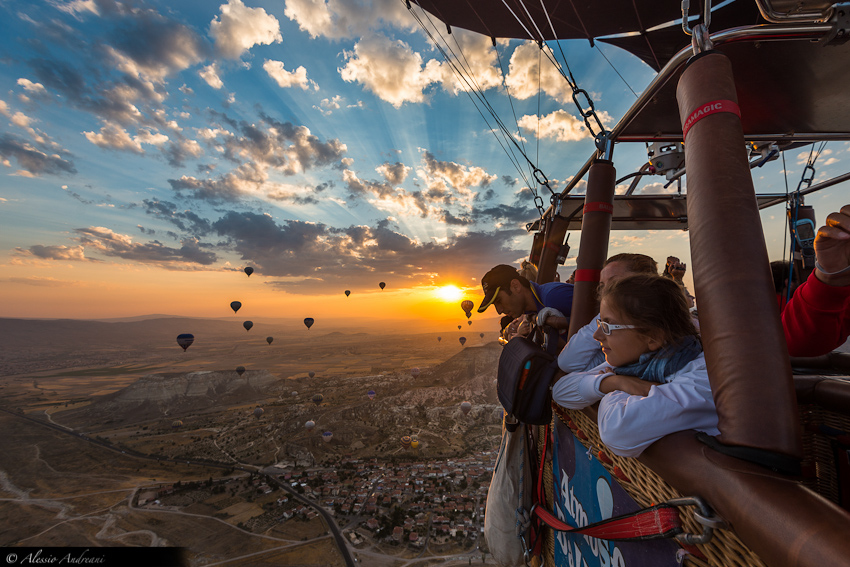 Полёт на воздушных шарах в Каппадокии, Турция