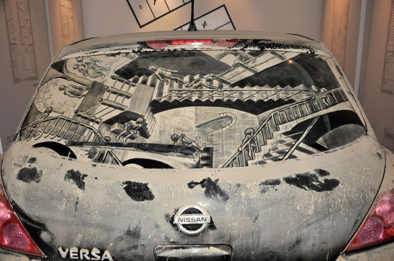 Художник превращает грязные автомобили в произведения искусства (6)