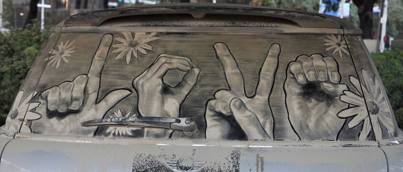 Художник превращает грязные автомобили в произведения искусства (11)