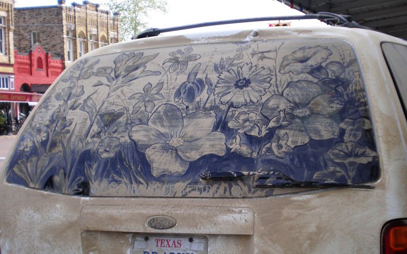 Художник превращает грязные автомобили в произведения искусства (16)