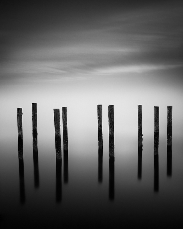 Чёрно-белые пейзажи с длинными выдержками. Фотограф Стив Ландерос