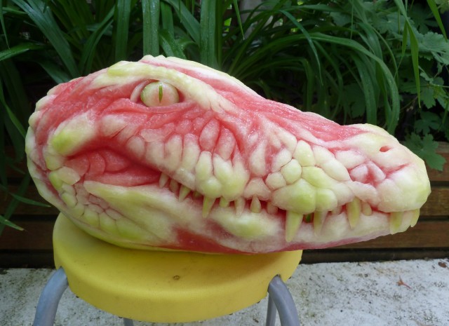 Incredible Watermelon Carvings by Clive Cooper