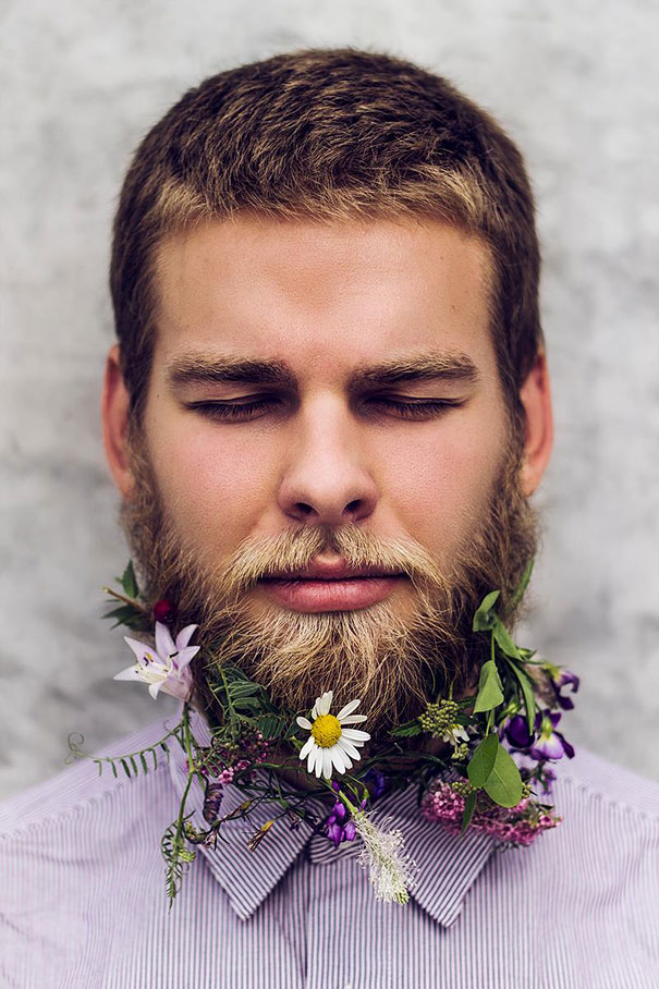 Цветочные бороды - мода хипстеров в Интернете-18