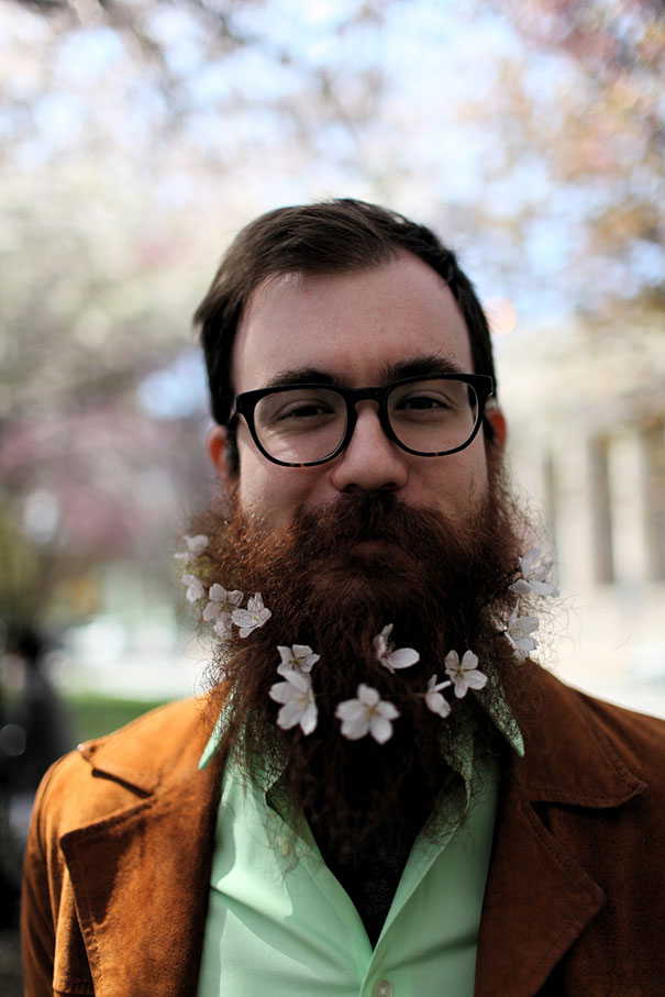 Цветочные бороды - мода хипстеров в Интернете-14