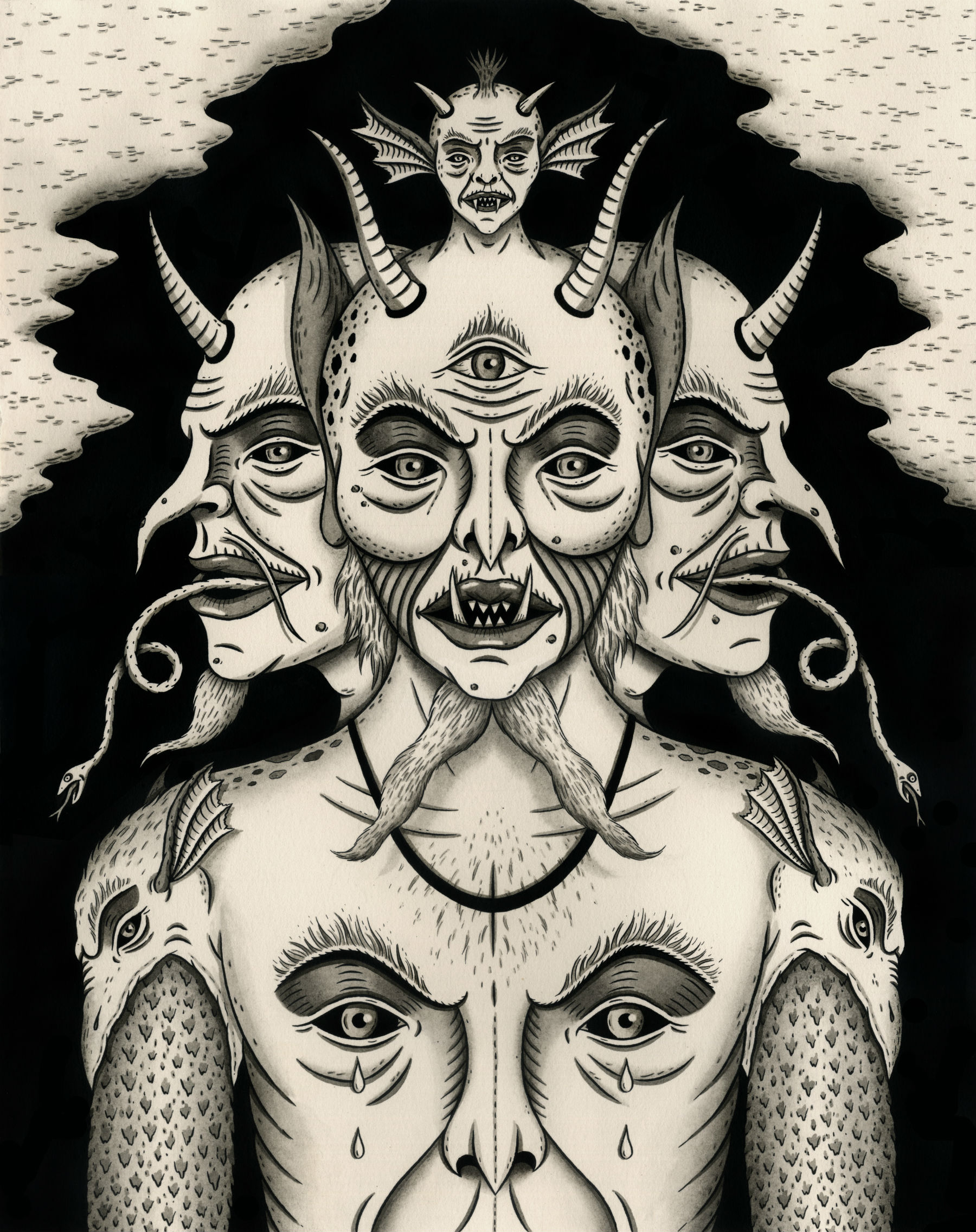 Демонические иллюстрации Джона Макнейра