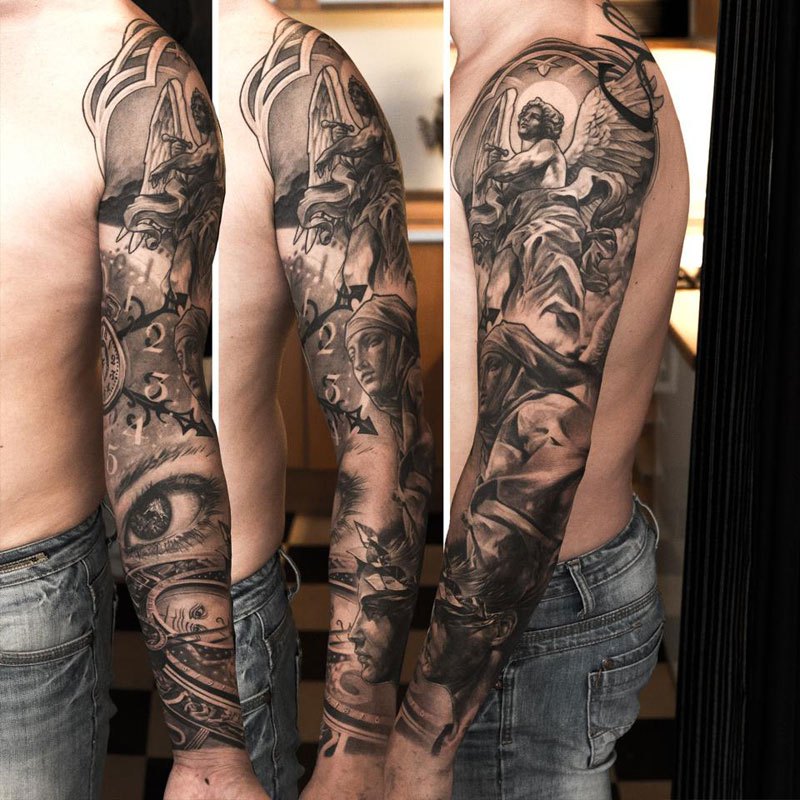 Детализированные татуировки рукава от Ники Норберга (17)
