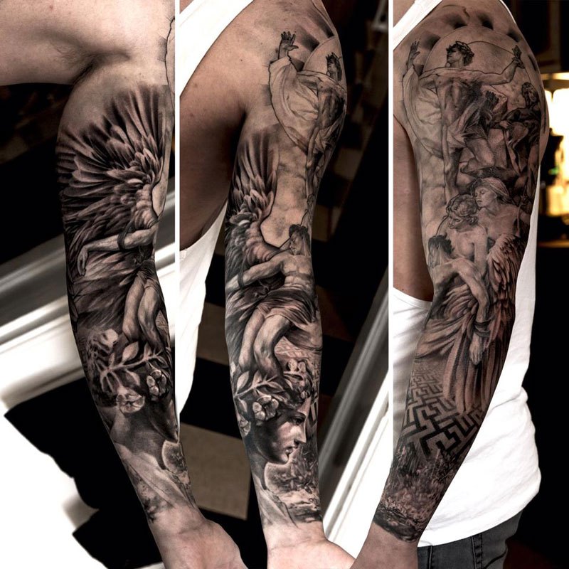 Детализированные татуировки рукава от Ники Норберга (12)