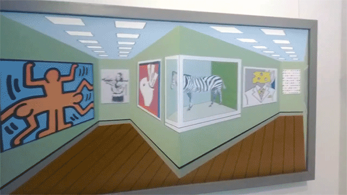 Reverse Perspective Painting Creates Amazing Optical Illusion as You Move around It