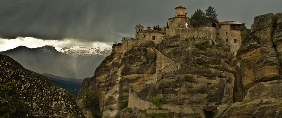 Монастырь Варлаама второй по величине монастырь в Метеорах