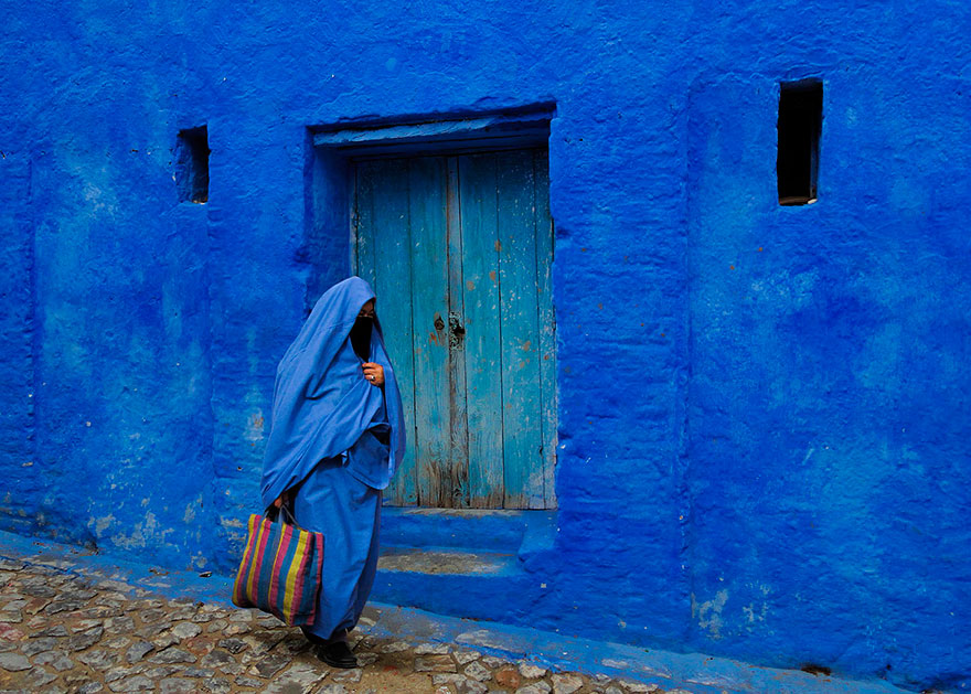 Шефшауэн - старый синий город в Марокко-17