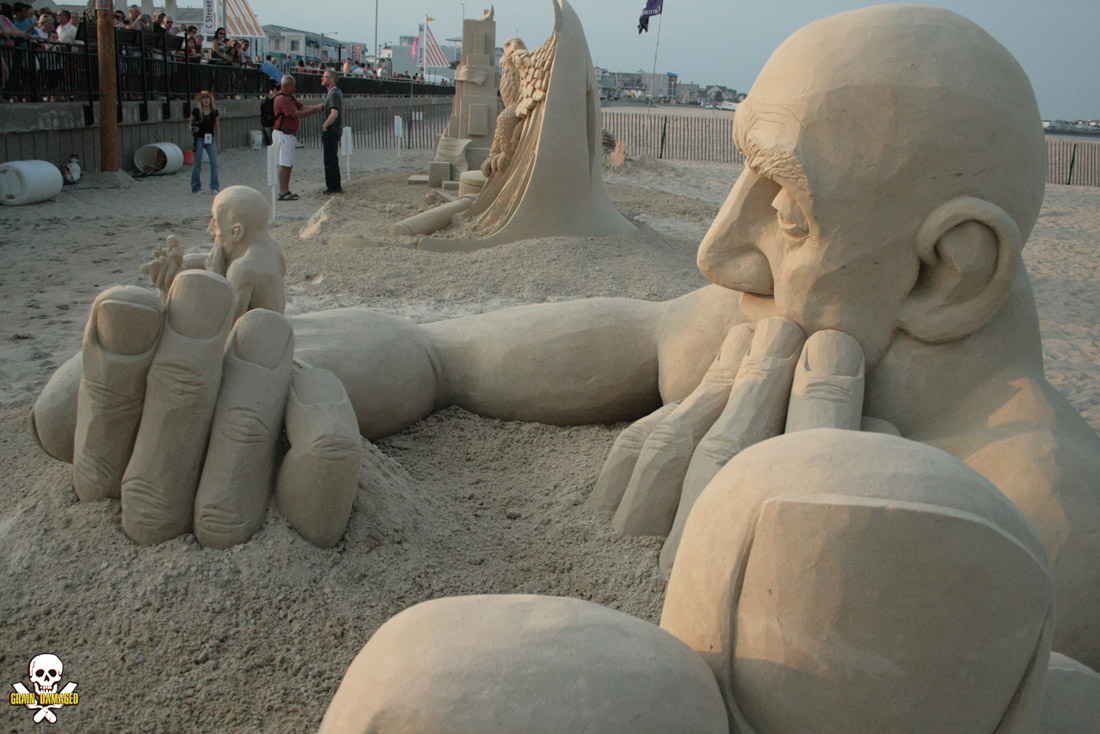 Грандиозные песчаные скульптуры Карла Хара-cote