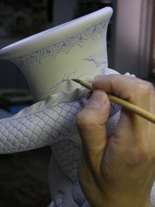 Поэтапное создание скульптуры дракона от мастера Джонсона Цанга-21