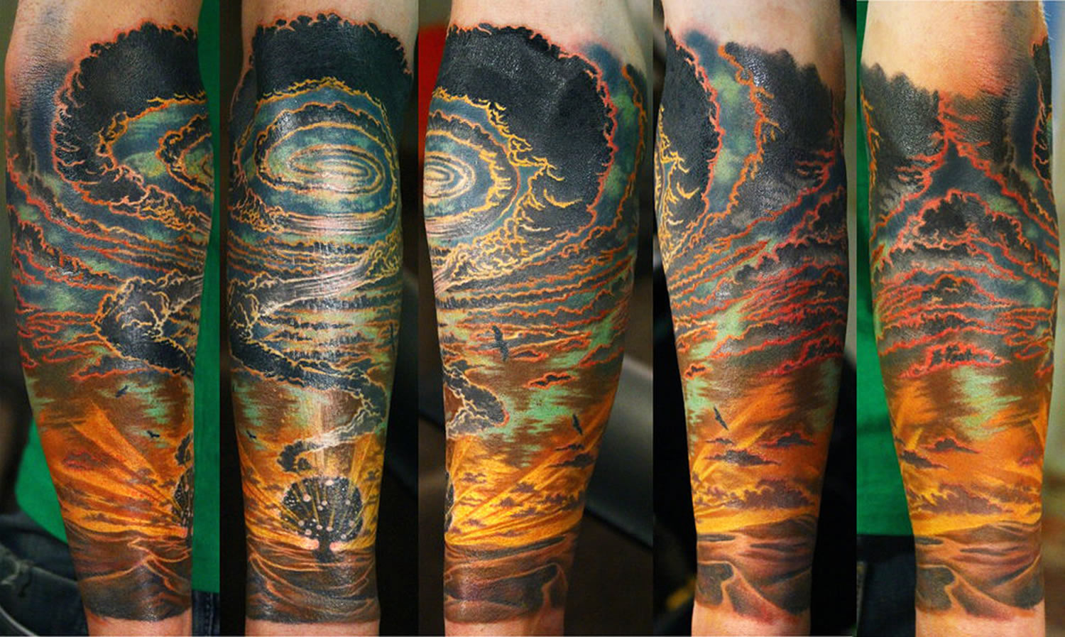 Яркие цветные татуировки и рисунки Ники Самариной
