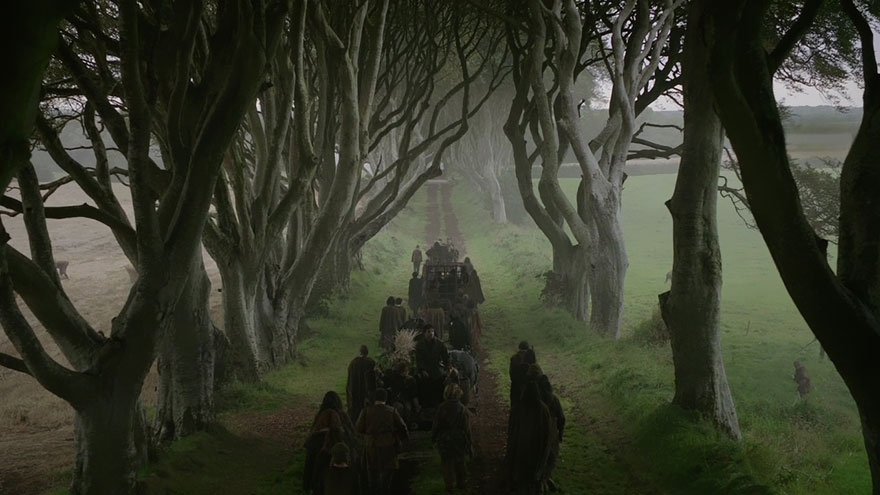 Таинственный туннель деревьев из фильма «Игра престолов»-15