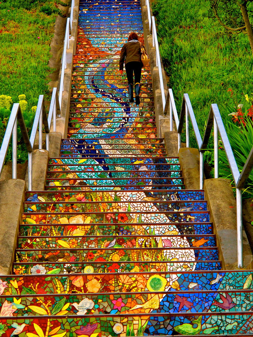 Самые красивые лестницы в уличном искусстве-4-1