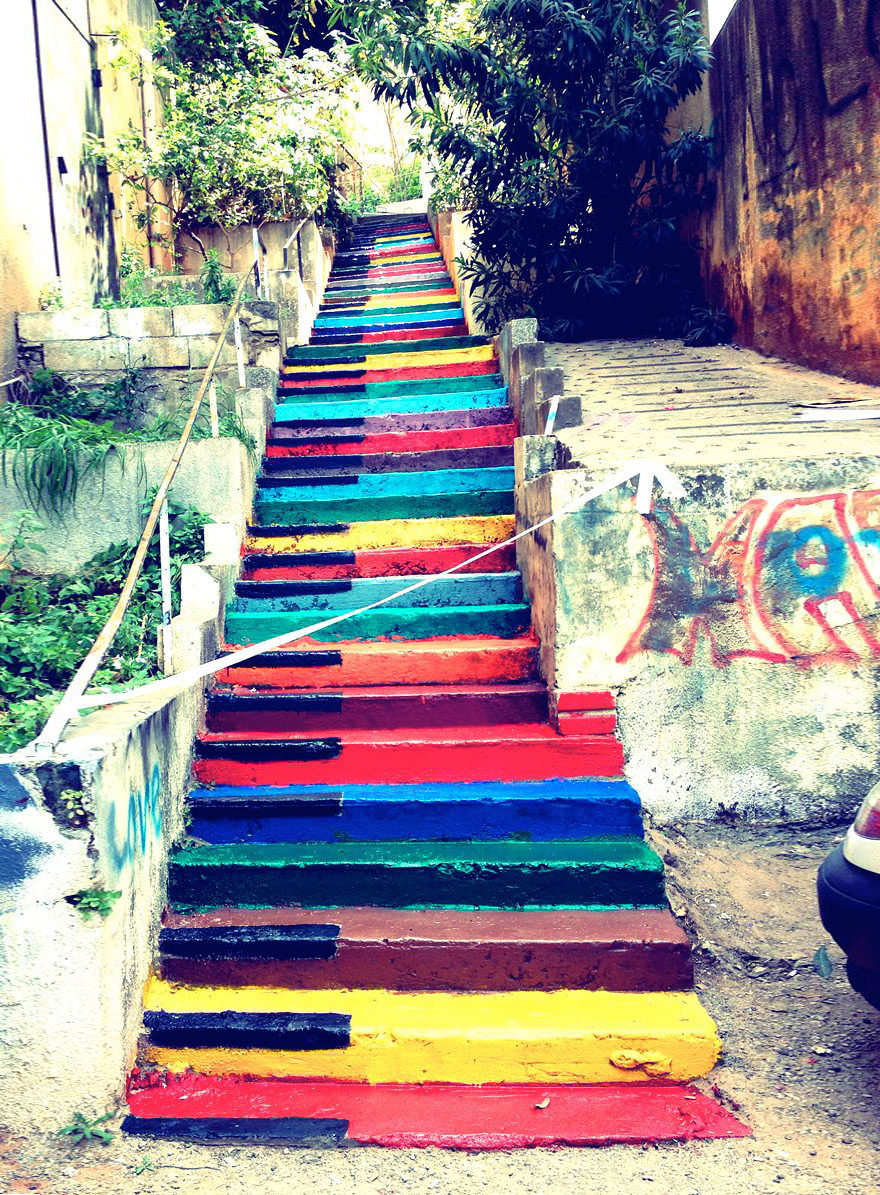 Самые красивые лестницы в уличном искусстве-10-1