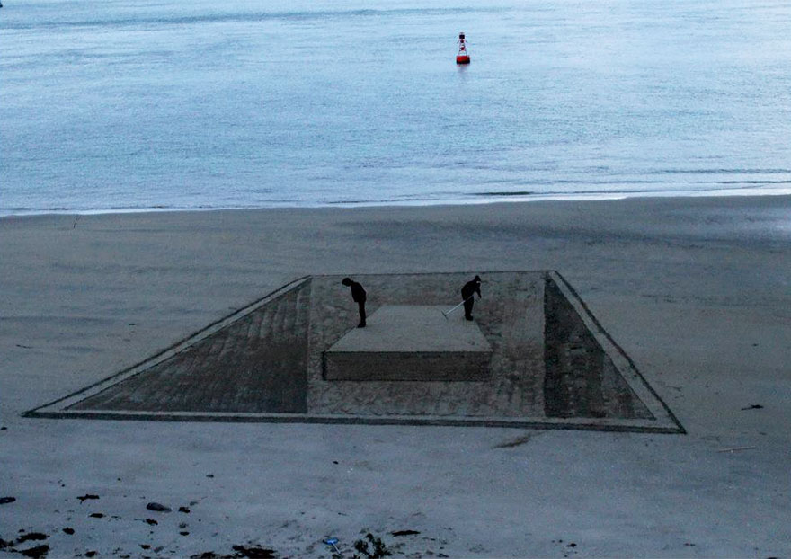 Художник Джейми Харкинс: галлюциногенное 3D-искусство на пляже-7