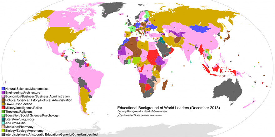 38 карт мира с необычной информацией