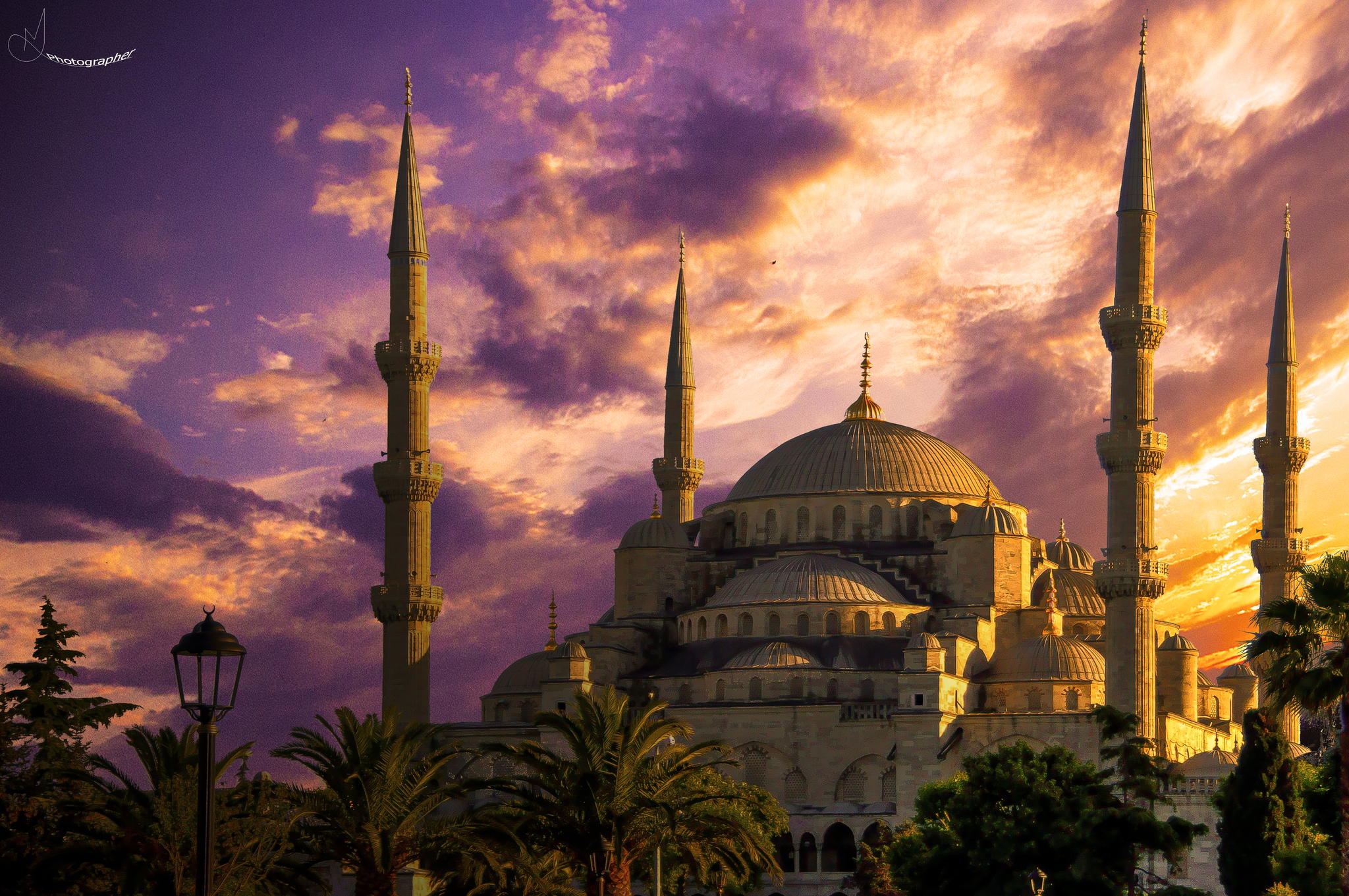 Стамбул закат мечеть