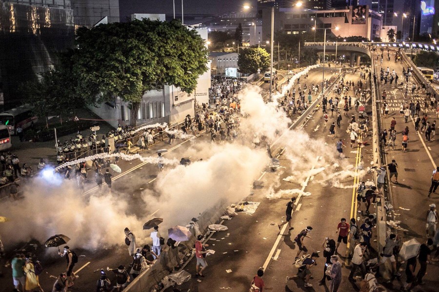 «Зонтичная революция» - фоторепортаж из Гонконга - 40 снимков