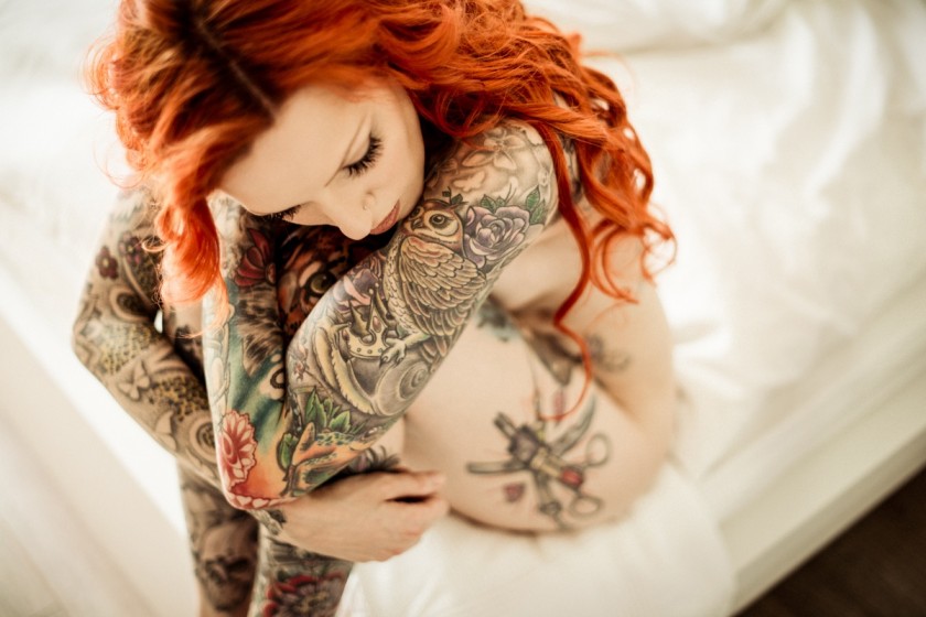 Симпатичные девушки с татуировками (40 фото)