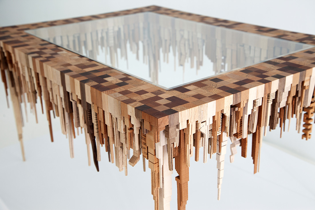 модульный стол из дерева