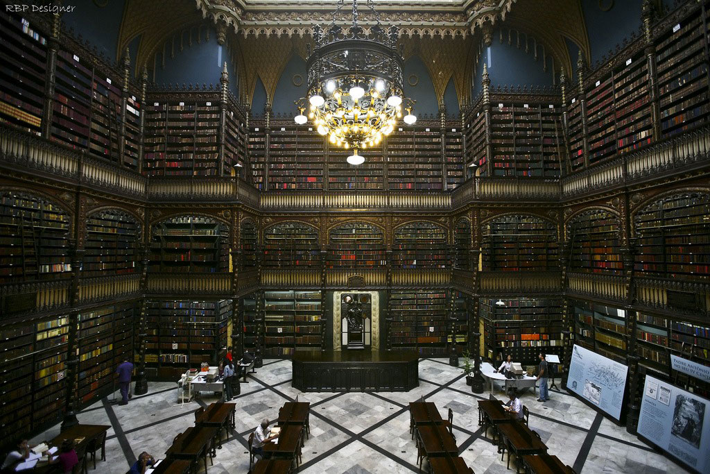 Библиотека Португальская комната чтения, Рио-де-Жанейро, Бразилия