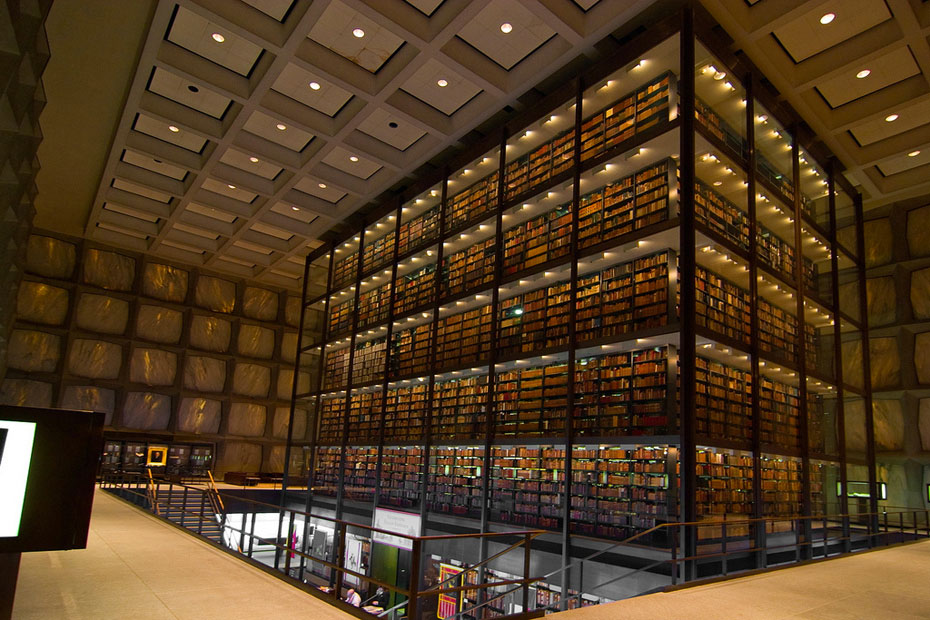 Библиотека редких книг и рукописей Йельского университета, Нью-Хейвен, Коннектикут
