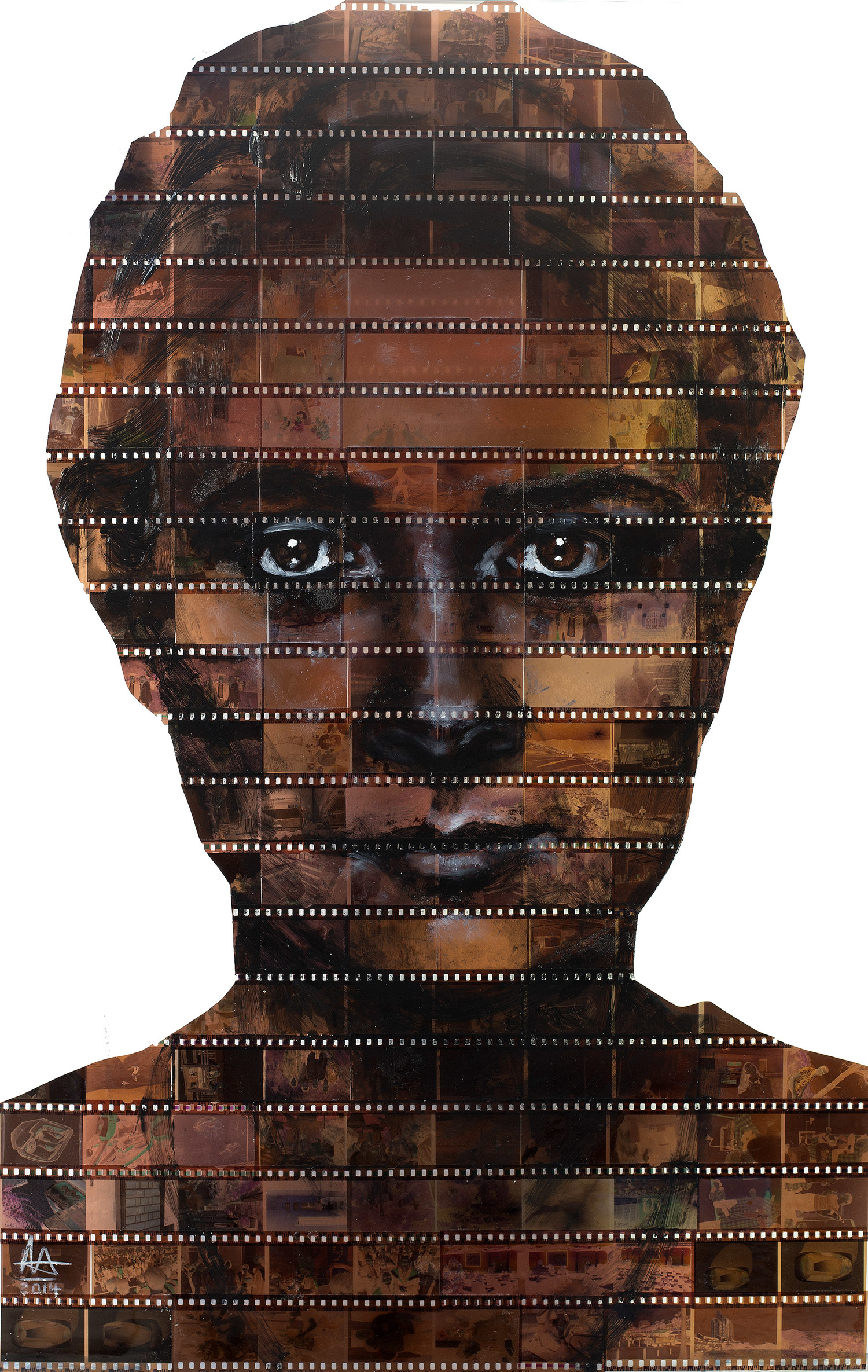 Портреты из плёночных негативах от художника Ника Джентри