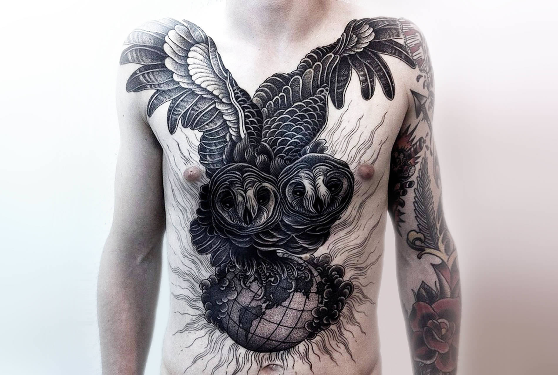 Готика, экзотика и мраки в татуировках Александра Грима.