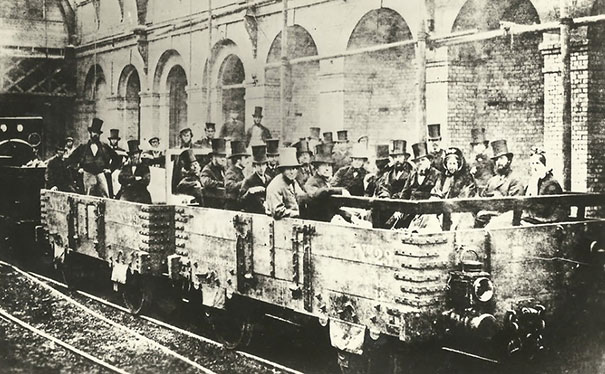 Первая в мире поездка в метро, станция «Эджвер-роуд», Лондон, 1862