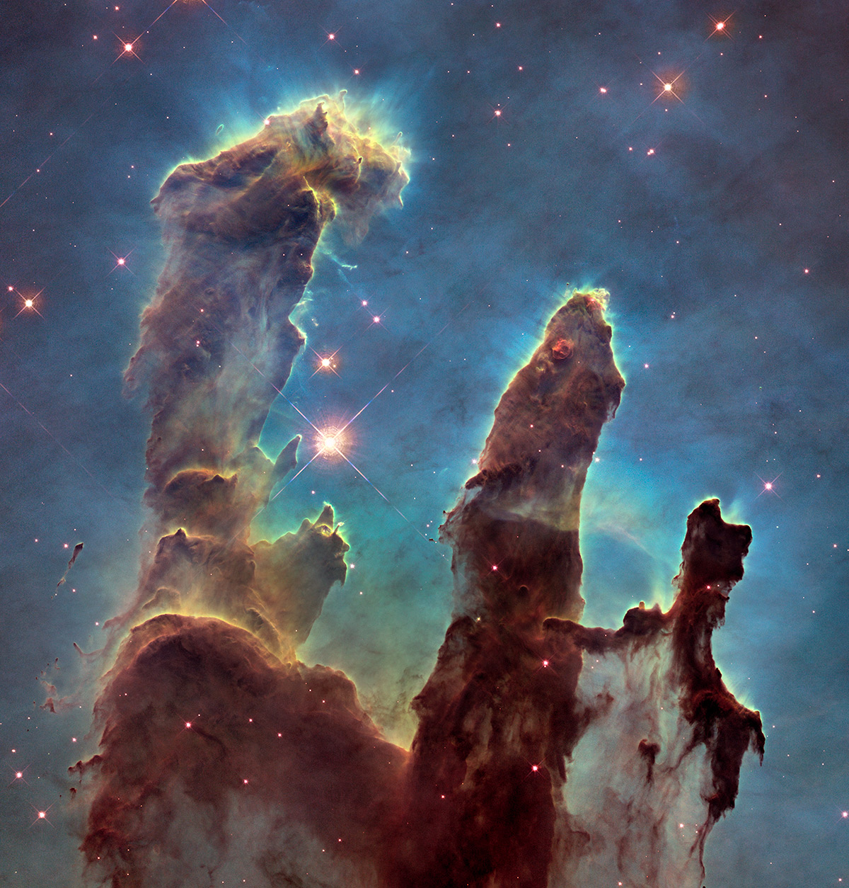 «Столпы творения» - новое культовое фото в высоком разрешении от НАСА 2