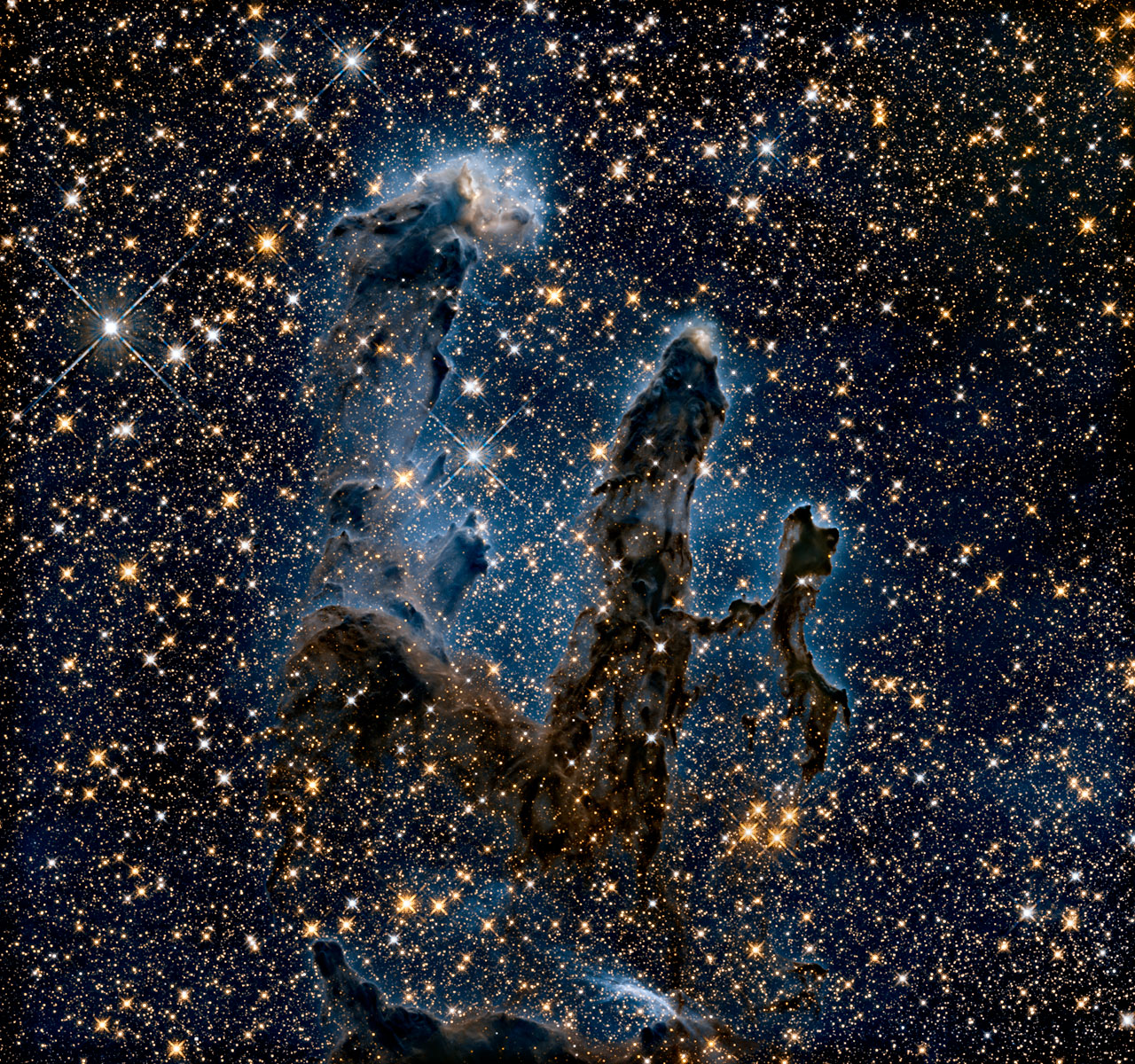 «Столпы творения» - новое культовое фото в высоком разрешении от НАСА 3