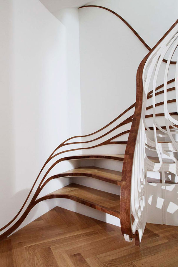 Креативный дизайн для лестницы - 22 идеи - 1