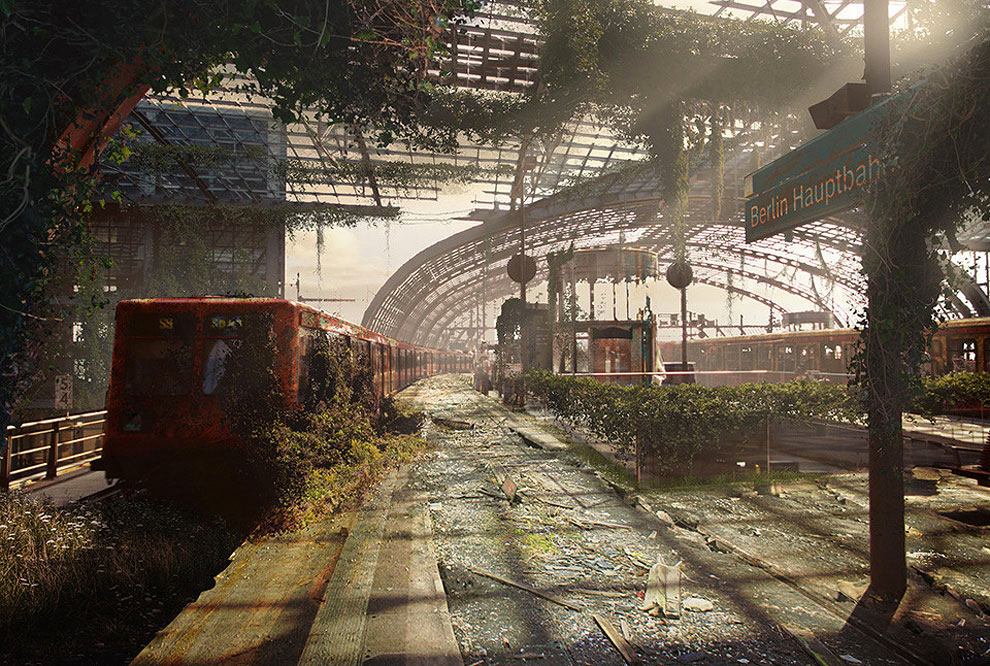 После апокалипсиса - Железнодорожный вокзал Берлина