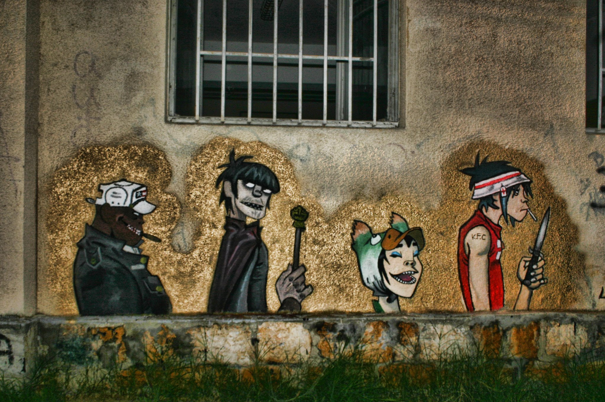 Gorillaz – Street Art in Kragujevac, Serbia