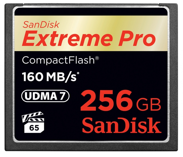 Первая в мире CompactFlash карта емкостью 256 Гб от SanDisk