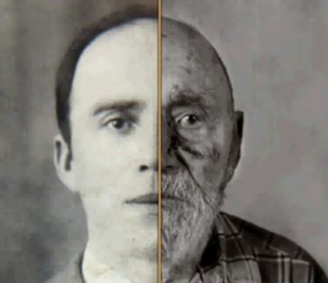 Старость в GIF изображениях - поразительные изменения на лице
