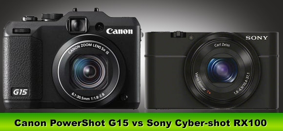 Сравнение Canon G15 и Sony RX100  