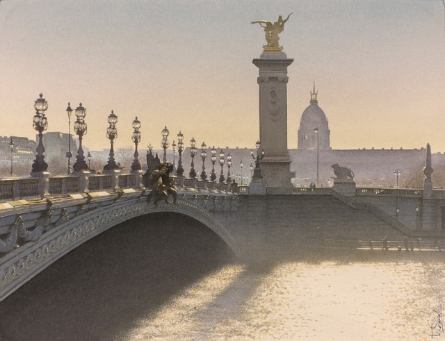 Очарование Парижа в акварельных картинах Тьерри Дюваля
