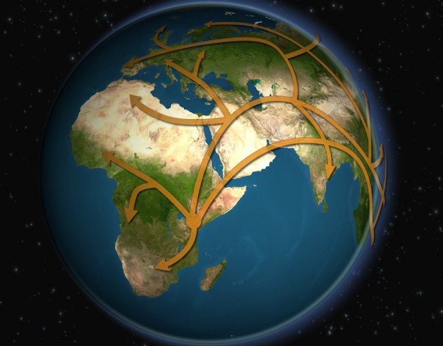 Анимированная карта: как люди мигрировали по всему миру последние 200 000 лет
